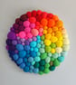 Circular Random Rainbow Wall Art - Abstract Tactile felt Blobs - Image 8