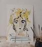  'Pipa' inky portrait  - Image 1
