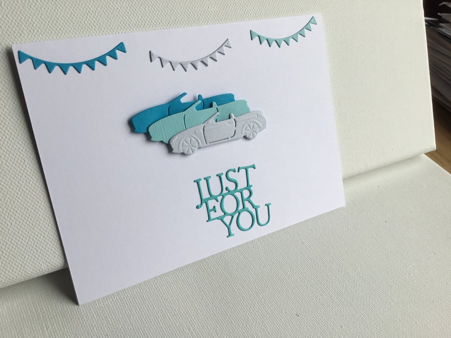 Just for you card. Cars. CC554