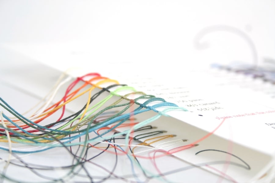 Colour Chart, Sample Chart for Linen Thread