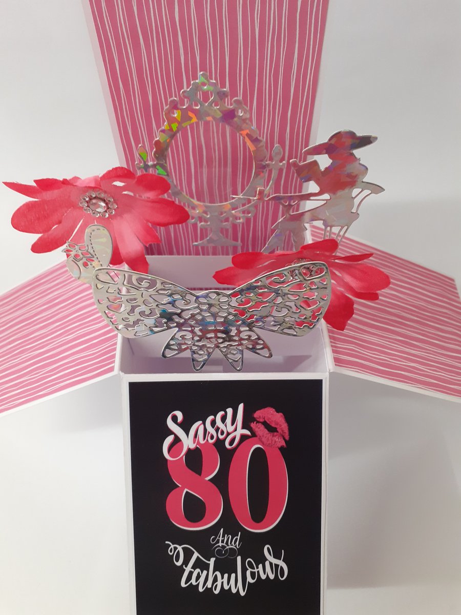 Ladies 80th Birthday Card