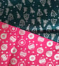 hair scrunchies, two Christmas scrunchies, hair ties, red & green scrunchies  - Image 5