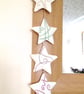 Christmas Sparkling Felt Stars Embroidery Craft Kit - Image 3