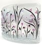 Glass Floral Meadow Panel in Grey, Purple, Pink & Black - Image 2