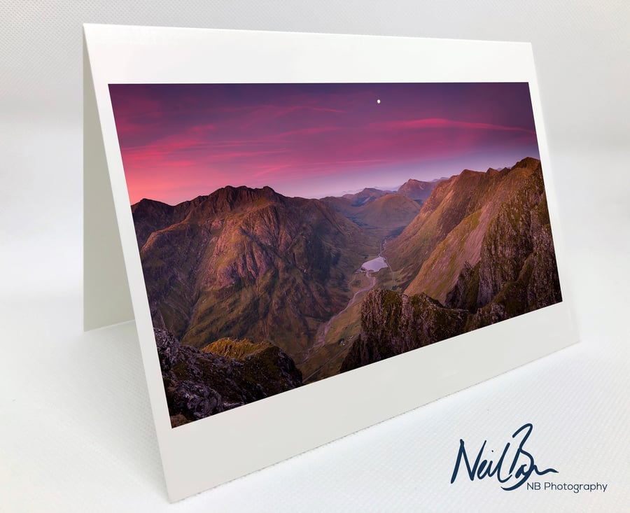 Glen Coe Aonach Eagach - Scotland Greeting Card by Neil Barr