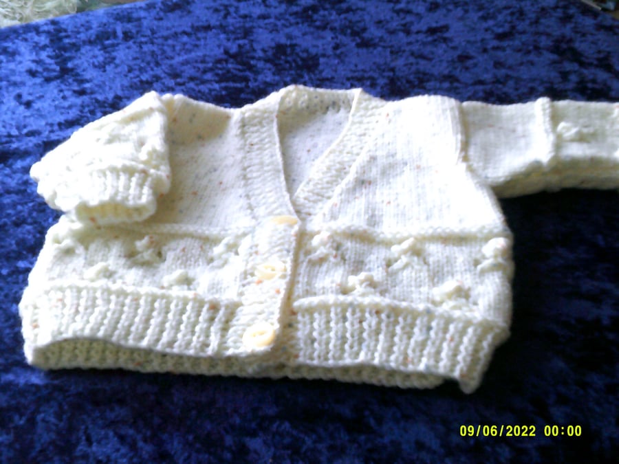 14 inch V Neck Baby Cardigan
