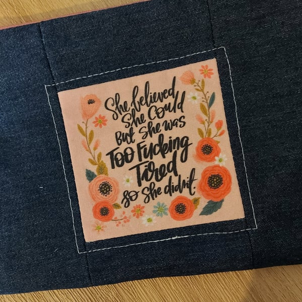 She belived that she could but she was to tired so she didnt 