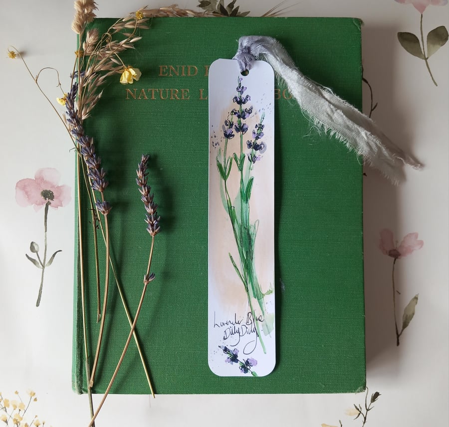 Hand painted book mark 'autumn' 