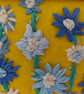 Hand embroidered flowers small picture upcycled painted frame  - Image 3