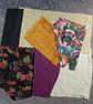 Upcycled slow stitching kit includes fabric, buttons, thread, lace, ribbon - Image 6