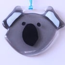 Koala Suncatcher Fused Glass, Perfectly Imperfect