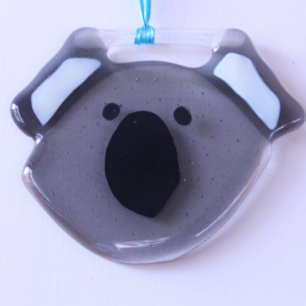 Koala Suncatcher Fused Glass