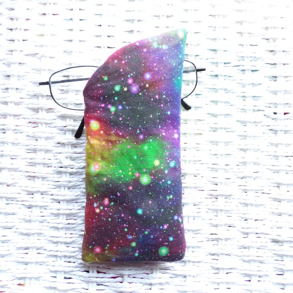 Cosmic Galaxy Glasses Case Lined & Padded 