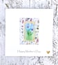 Mother’s Day Card with Detachable Glass Bookmark or Light Catcher