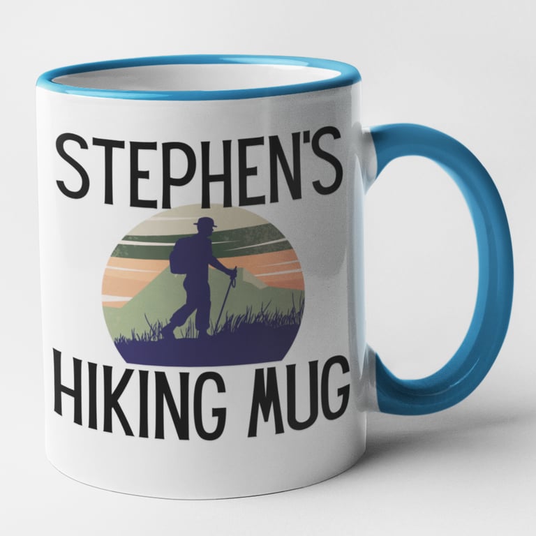 Personalised Name HIKING Mug Novelty Hiking Mug Gift