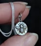 Tiny round Sterling Silver bumblebee charm in gift box, with polishing cloth. - Image 4