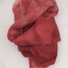 Scarf Nuno felted on silk (Red)