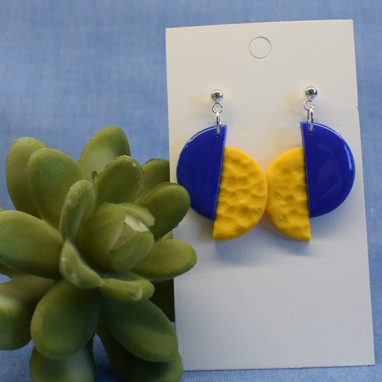 Offset Half Circle Earrings