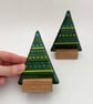 Fused Glass Christmas Tree - Handmade Fused Glass Sculpture - Image 6