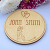 Wooden Wedding Place Name Settings - Engraved to Order - Wedding Table Decor