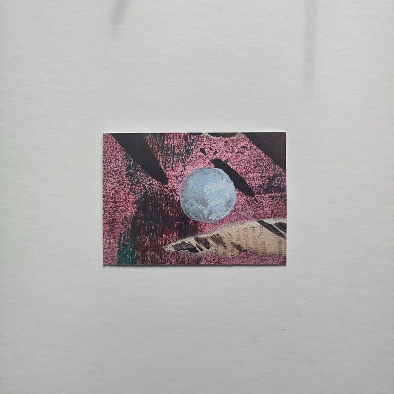 ACEO original painting 'Lunar' Series No1