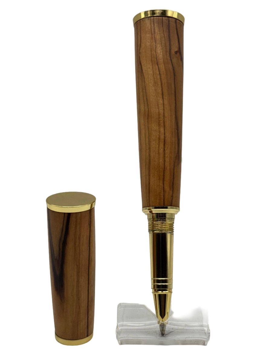 Ridge Rollerball Pen - Olivewood