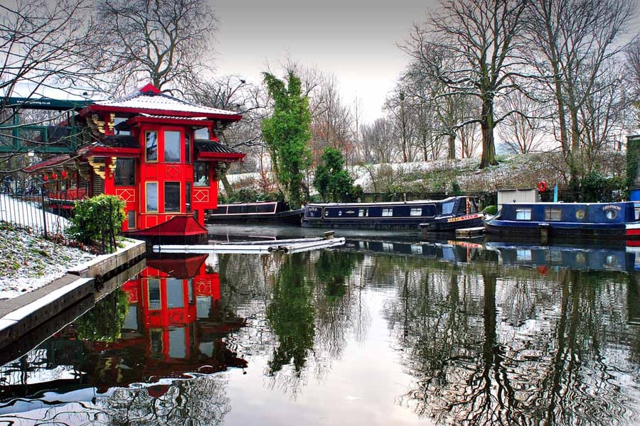Narrow Boats Regent's Canal London Photograph Print