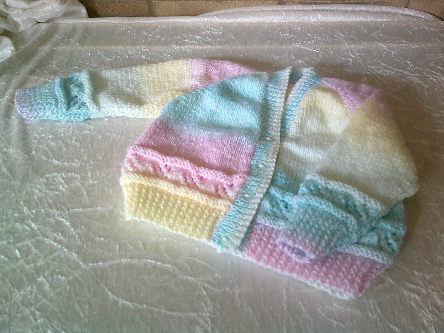 22 inch V Neck Multi Coloured Cardigan