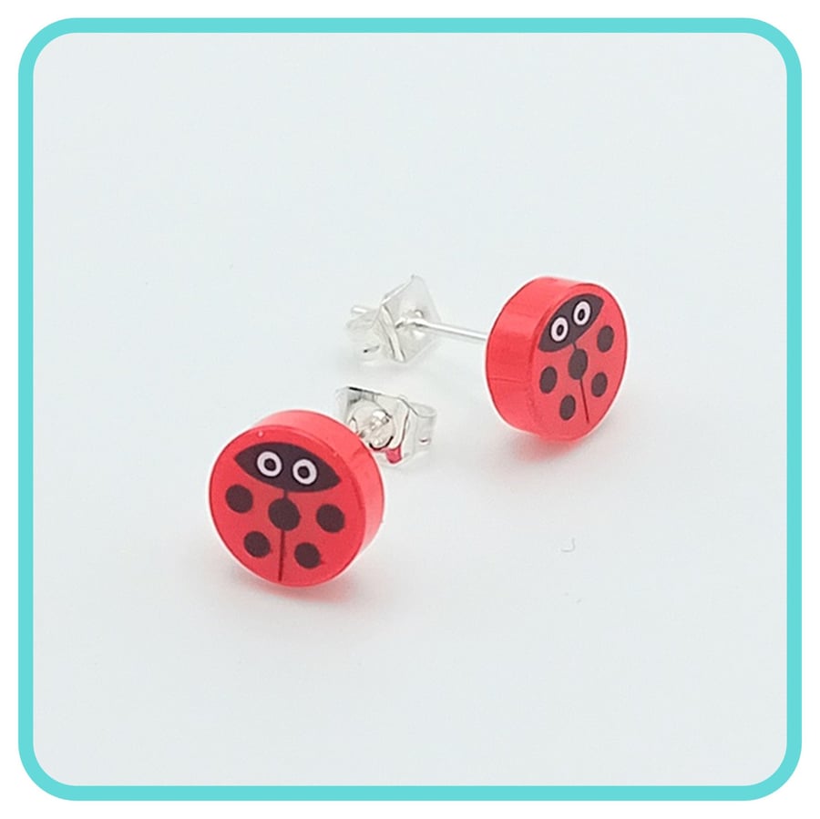 Image of Lego Ladybird Earrings