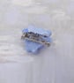 Hand Painted FORGET-ME-NOT BROOCH : Blue Forget-Me-Not Flower Lapel Pin - Image 4
