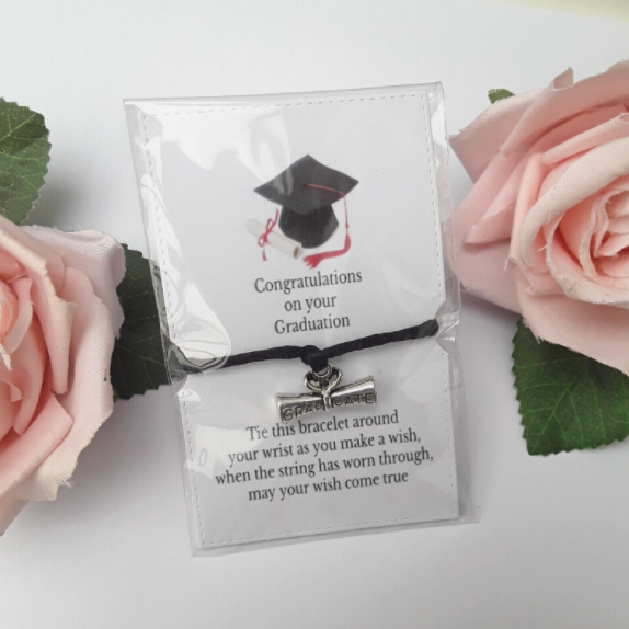 Graduation Gift, Personalised Graduation Gift, Graduation Wish Bracelet