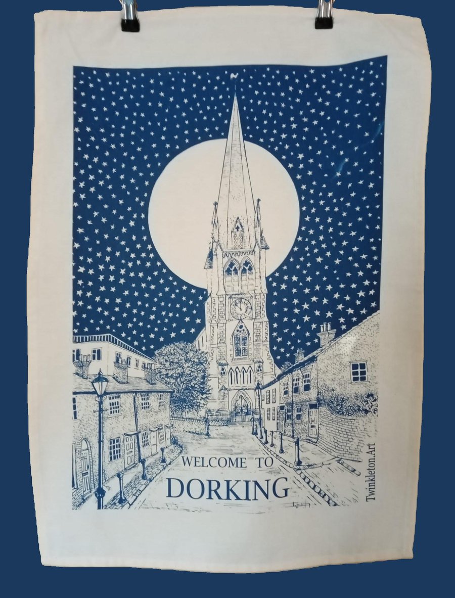 Welcome to Dorking Tea Towel