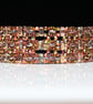 Copper Colours Beaded Cuff Bracelet - Image 4