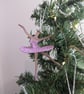 Embroidered Ballerina Ornament: Lacey Hanging Dancer Decoration - Image 5