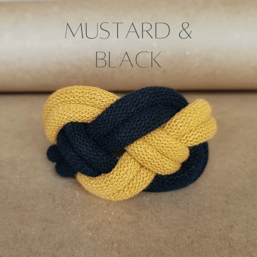 Rope Josephine Bracelet, Mustard & Black