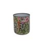 Floral decoupaged tin can storage - Image 4