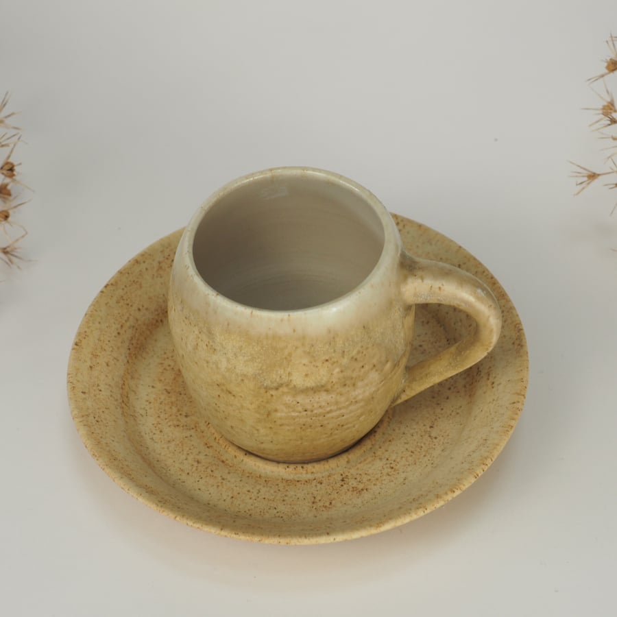 Cup and Saucer - Oatmeal  200ml (3)