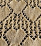Hand Knitted Lemon Baby Shawl with Heart Lace and Ruffled Edge - Image 7
