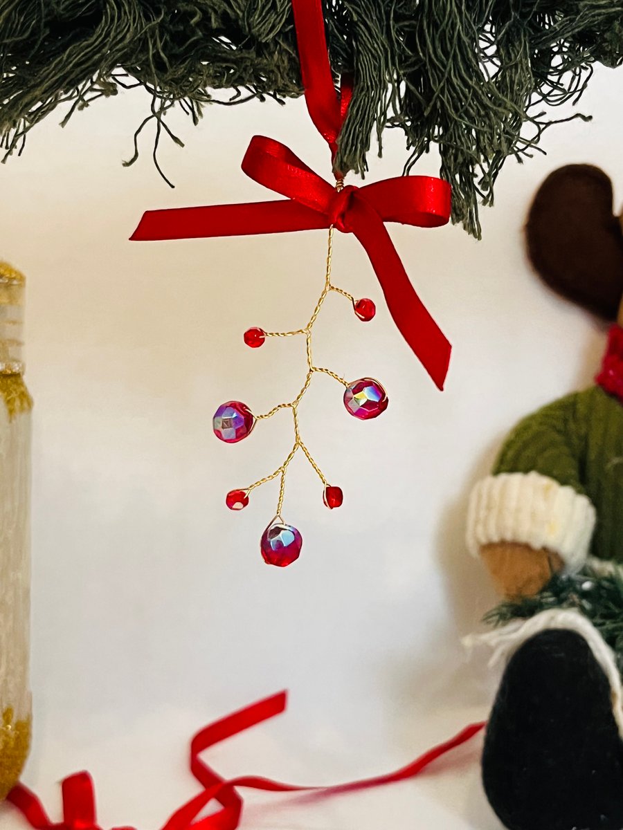 Crystal Berry Sprig Decoration Gift
