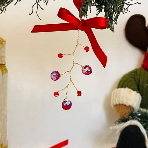 Crystal Berry Sprig Decoration Gift