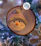 Handmade personalised Snowman Christmas Decoration - Image 4