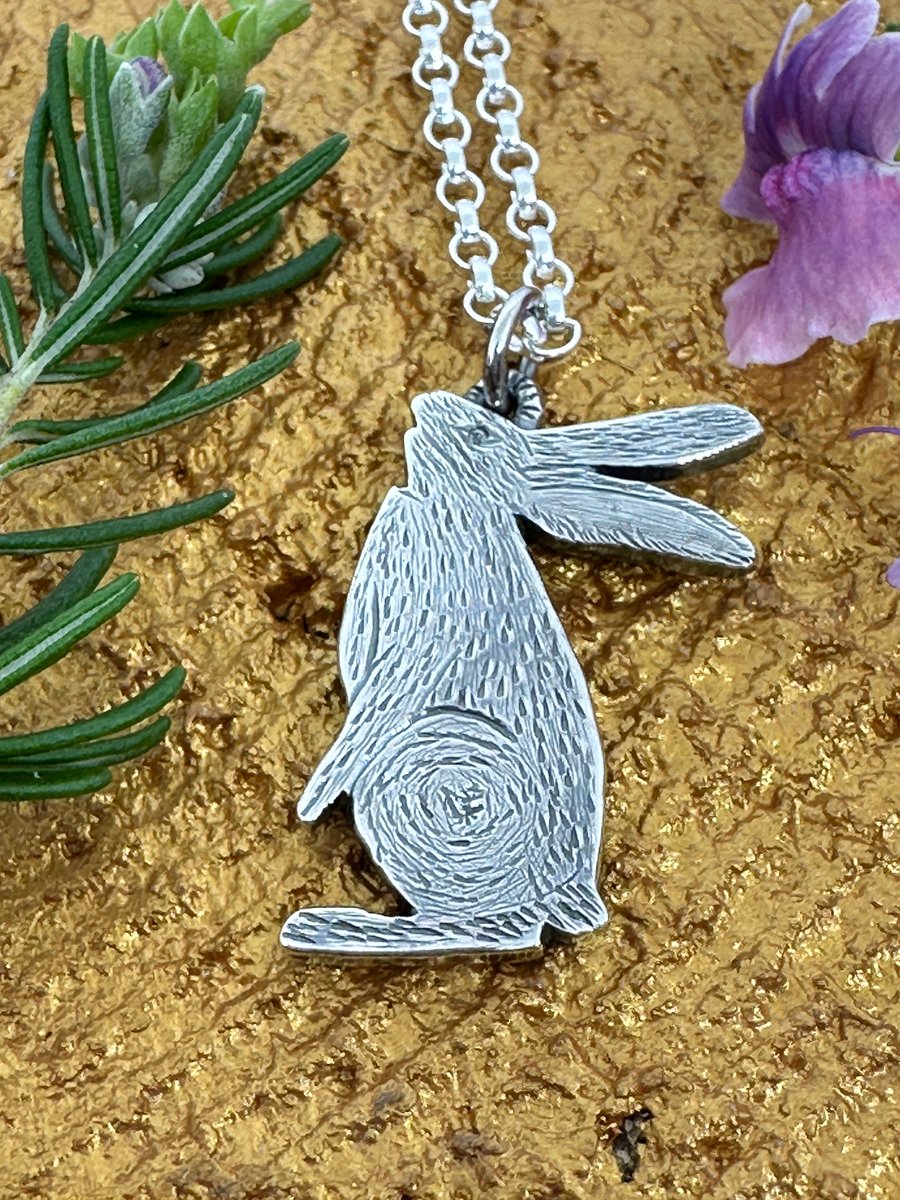 Moon Gazing Hare Pendant