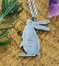 Moon Gazing Hare Pendant