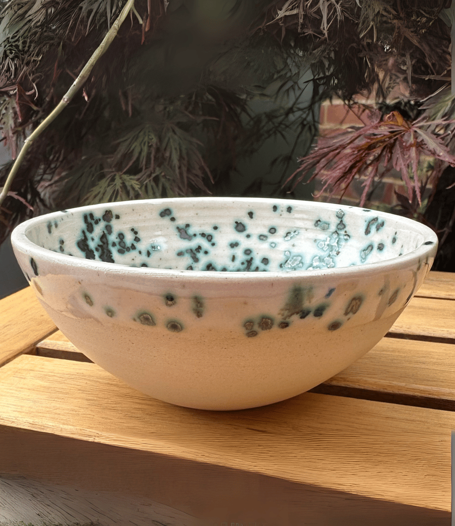 Hand Crafted Speckled Stoneware Bowl