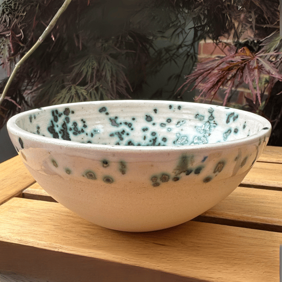 Hand Crafted Speckled Stoneware Bowl
