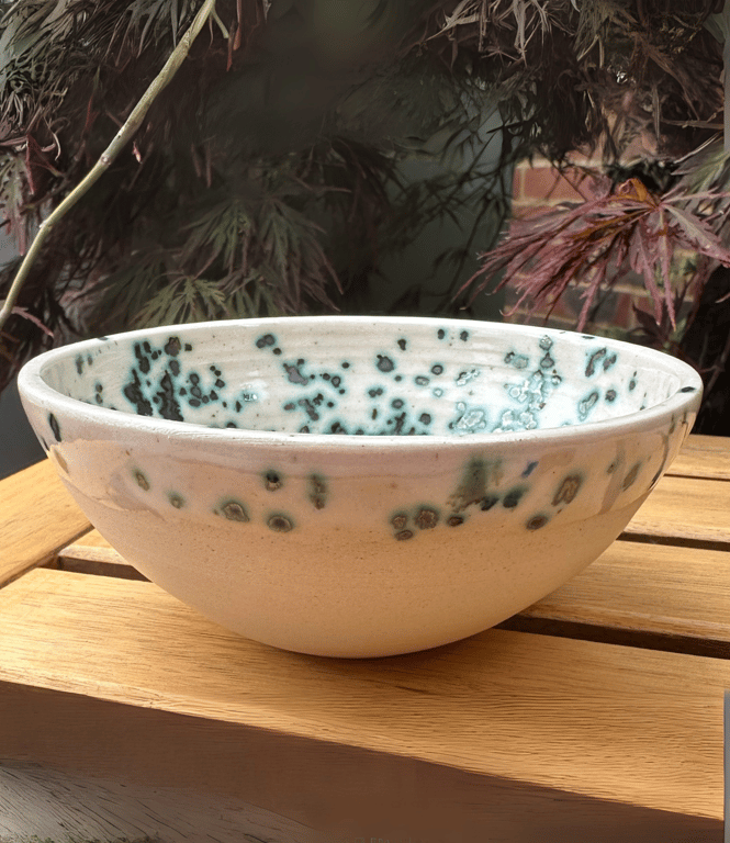 Hand Crafted Speckled Stoneware Bowl