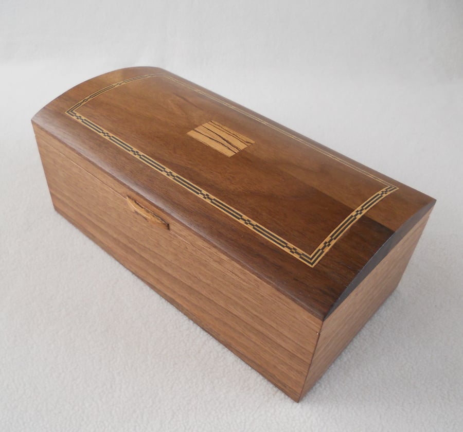 Jewellery Casket - Solid Walnut