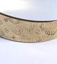 Brass Hand Stamped Flower Cuff - Image 4