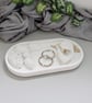 White Autumn Leaf & Pinecone Set with Tray - Image 5