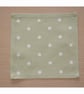 Napkins x 2 Green and White Polka Dot 14" Pair Serviettes Washable Cotton Cloths